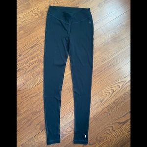 NWT SmartWool Baselayer Merino Leggings Small Black